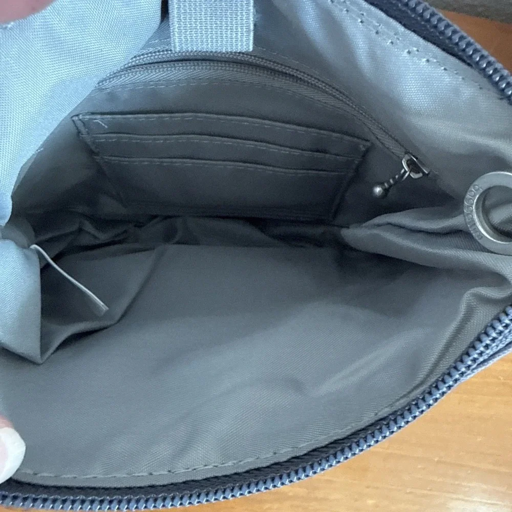 Baggallini Joey Bagg Dark Grey Camo Lightweight Water-Resistant Nylon Crossbody